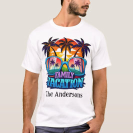 Camiseta T-shirt personalizada para férias da família