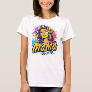 Camiseta T-Shirt Personalizada Retro Mama Pop Art (14)