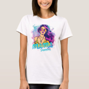 Camiseta T-Shirt Personalizada Retro Mama Pop Art (15)