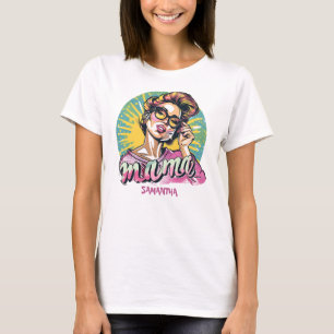 Camiseta T-Shirt Personalizada Retro Mama Pop Art (16)