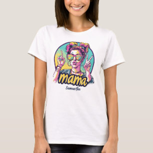 Camiseta T-Shirt Personalizada Retro Mama Pop Art (19)