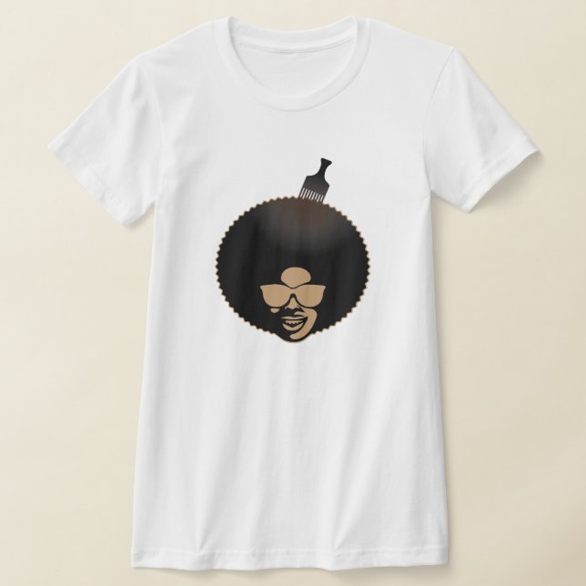 Camiseta T-shirt personalizada, T-shirt, Afro (Postura )
