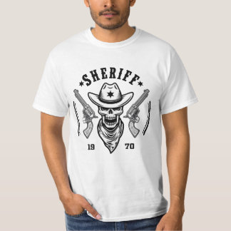 Camiseta T-shirt personalizada, xerife T-shirt