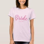 Camiseta T-Shirt Personalizado<br><div class="desc">Faz um presente de excelente para a noiva</div>