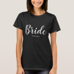Camiseta T-Shirt Personalizado<br><div class="desc">Faz um presente de excelente para a noiva</div>