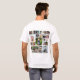 Camiseta T-Shirt Personalizado 24 Colagem de Fotos (Parte Traseira Completa)