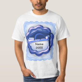 Camiseta T-Shirt personalizado com Boné de Tom Azul
