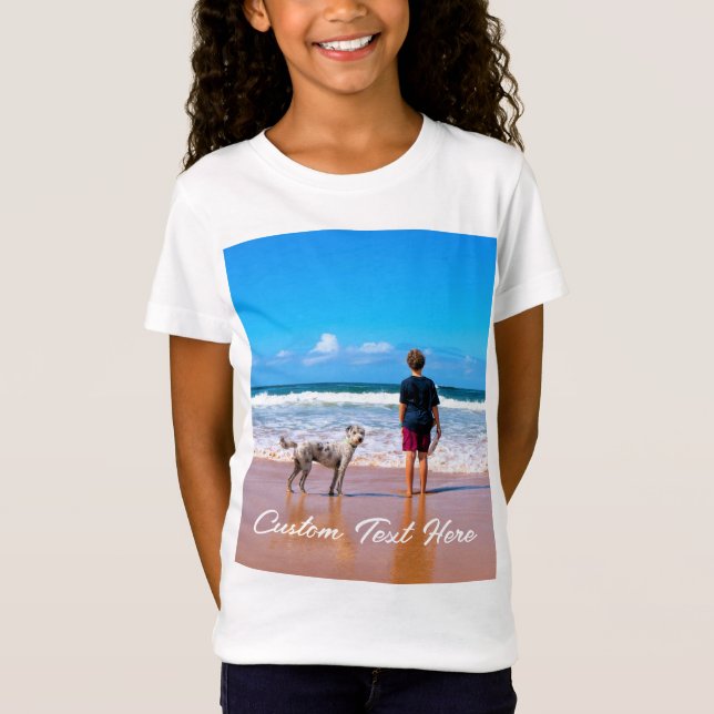 Camiseta T-Shirt Personalizado com Fotografias e Texto (Frente)