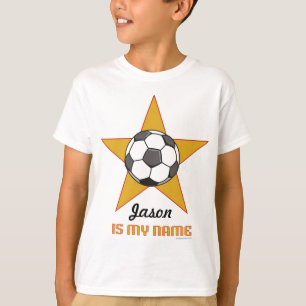Camiseta T-shirt personalizado da estrela de futebol da