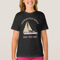 T-Shirt Personalizado Da Família De Barcos De Comb
