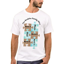 T-Shirt Personalizado Da Família - Seis Pedaços De