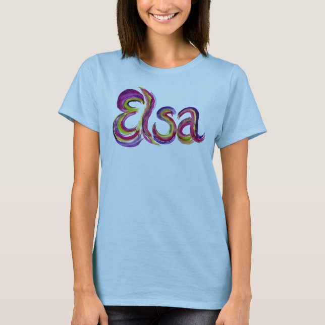 Camiseta T-shirt personalizado de Elsa (Frente)