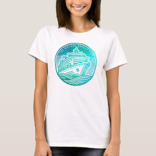 Camiseta T-Shirt Personalizado de Embarque de Navio de Cruz