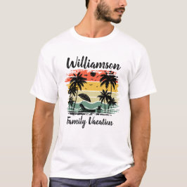 Camiseta T-Shirt personalizado de férias da família