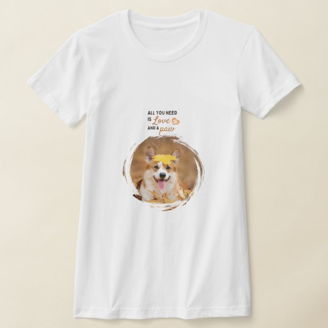 Camiseta T-Shirt Personalizado De Foto Pet (Postura )