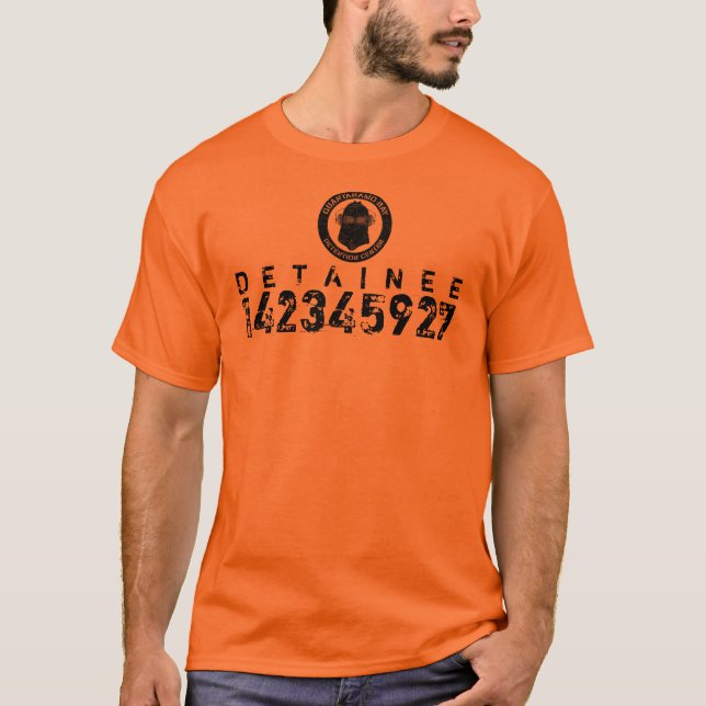 Camiseta T-shirt personalizado detido de GITMO (Frente)