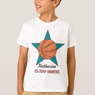 Camiseta T-shirt personalizado do basquetebol da criança