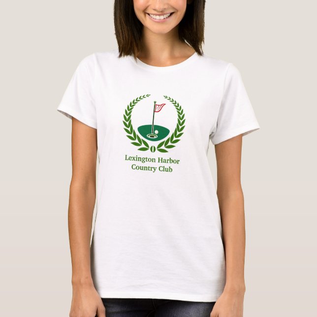Camiseta T-Shirt Personalizado do Clube de Golfe/País (Frente)