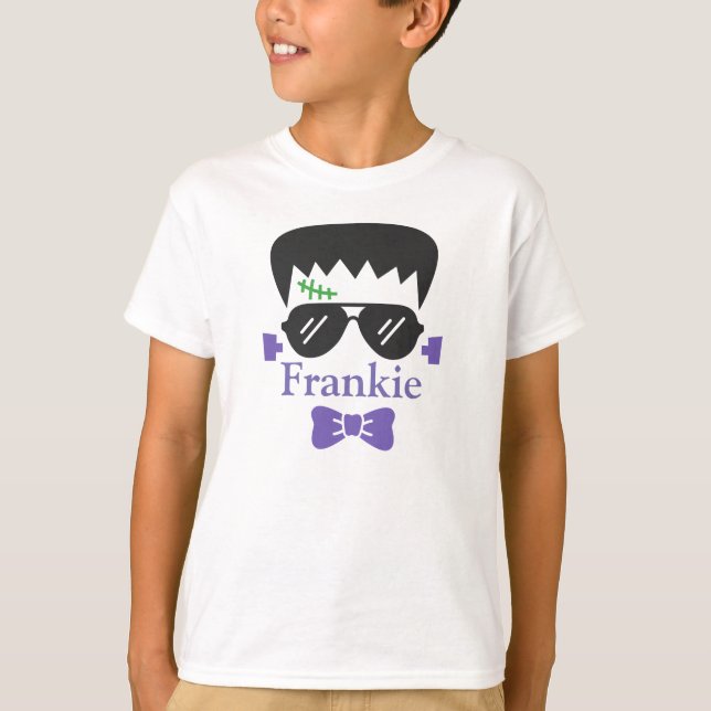 Camiseta T-Shirt Personalizado do Dia das Bruxas de Franken (Frente)