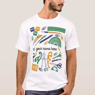 Camiseta T-shirt personalizado do professor de matemática