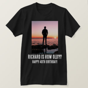 Camiseta T-Shirt Personalizado Engraçado 40.º Milestone