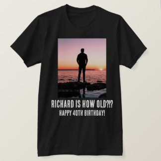 Camiseta T-Shirt Personalizado Engraçado 40.º Milestone