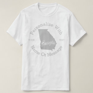 Camiseta T-shirt PERSONALIZADO Estados da Geórgia