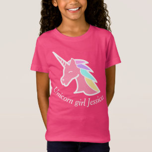 Camiseta T-shirt personalizado rosa da menina do crente do