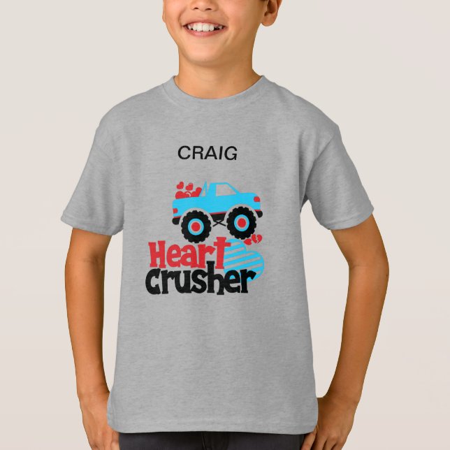 CAMISETA T-SHIRT PERSONALIZADO "TRUCK HEART CRUSHER" (Frente)