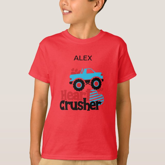 CAMISETA T-SHIRT PERSONALIZADO "TRUCK HEART CRUSHER" (Frente)