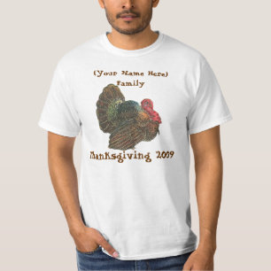 Camiseta T-shirt personalizados da acção de graças da
