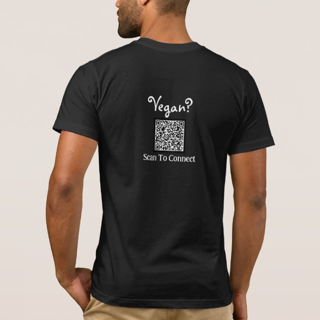 Camiseta T-shirt personalizável. Adicione seu próprio códig (Verso)