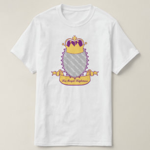 Camiseta T-shirt personalizável da Coroa da Alteza Real