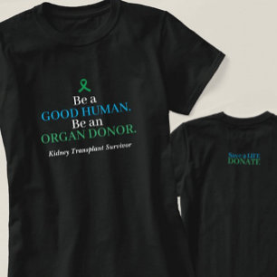 Camiseta T-Shirt Personalizável de Doação de Órgãos Tr