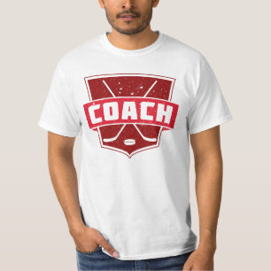 Camiseta T-Shirt Personalizável do treinador de hóquei na I