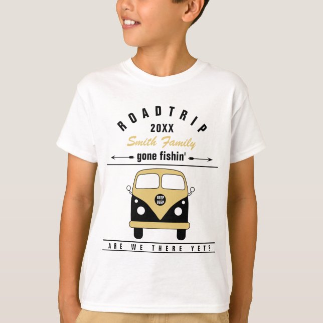 Camiseta T-Shirt Personalize das Crianças de Viagem Rodoviá (Frente)