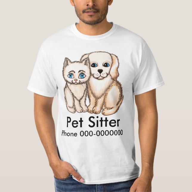 Camiseta t-shirt Pet Sitter (Frente)
