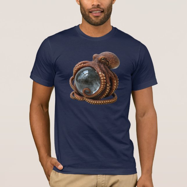 Camiseta T-shirt pieuvre 3D (Frente)