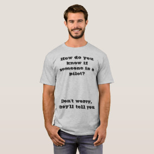 Camiseta T-shirt piloto da piada