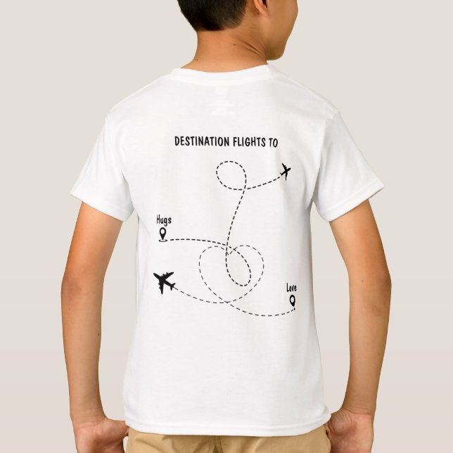 Camiseta T-Shirt piloto de aviação branca (Verso)