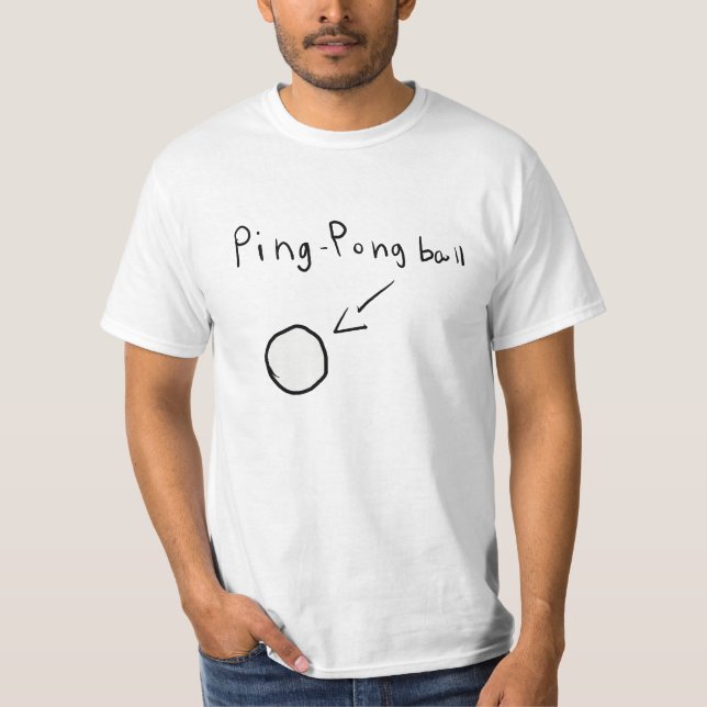 Camiseta T-Shirt Ping Pong ball (Frente)