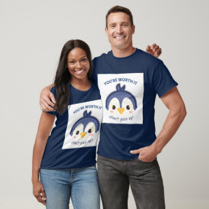 Camiseta T-Shirt Pinguin Casal Bonito