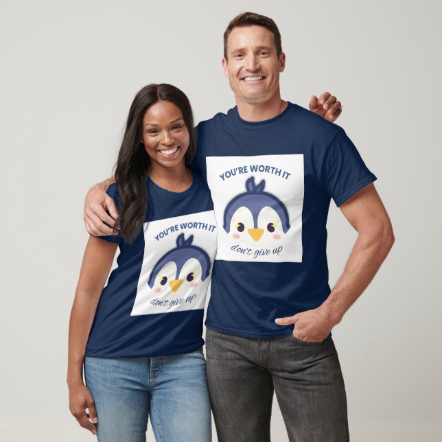 Camiseta T-Shirt Pinguin Casal Bonito (Unissex)