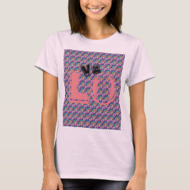 CAMISETA T-SHIRT PINK AMEM MULHERES MANDALA BLUE