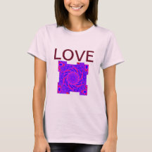 T-SHIRT PINK AMOR MULHERES