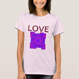 CAMISETA T-SHIRT PINK AMOR MULHERES