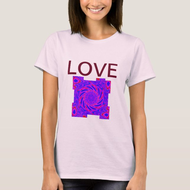 CAMISETA T-SHIRT PINK AMOR MULHERES (Frente)