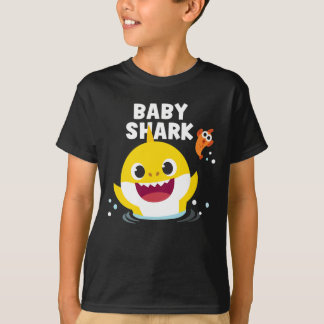 Camiseta t-shirt Pinkfong Baby Shark com texto