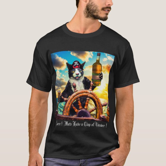 Camiseta T-Shirt Pirata Cat (Frente)