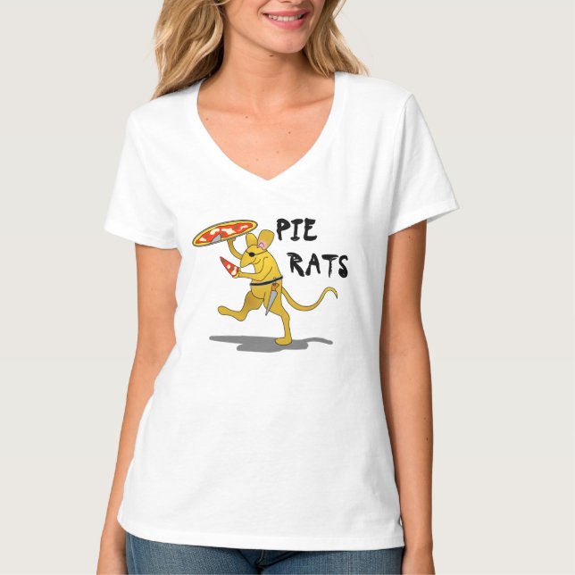 Camiseta T-Shirt Pirate Pie Rat (Frente)